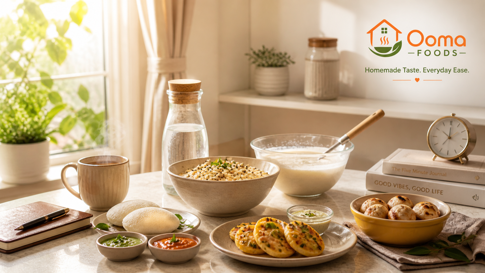 Cozy breakfast spread with Indian flavors